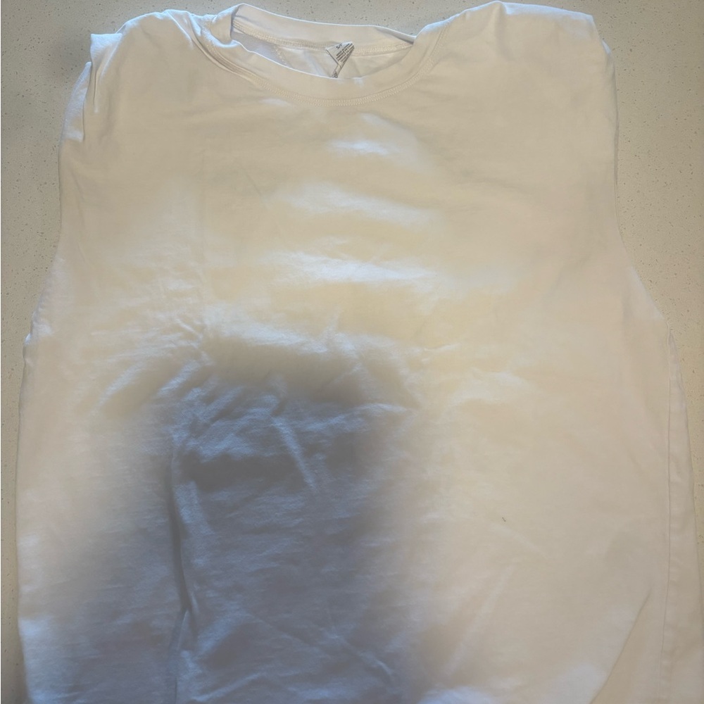 Casual White Sleeveless Top
